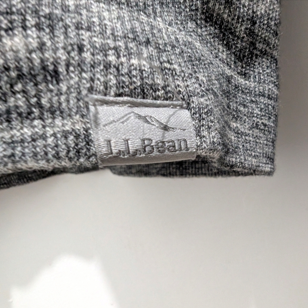 L.L. Bean Womens Gray Zip-Up Jacket Large Outdoor Cozy - Picture 5 of 11